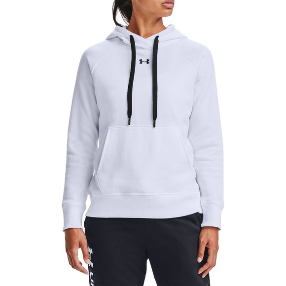 Under Armour Women's White Rival Pullover Hoodie - 1X - Picture 1 of 7